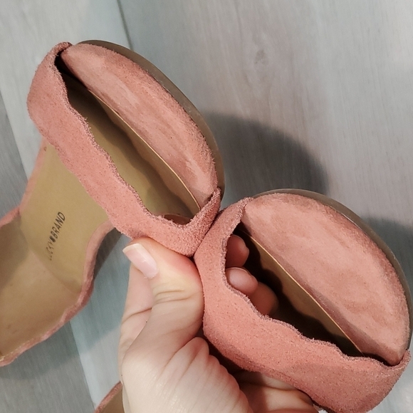 Lucky Brand Womens Jebelle Ankle Suede Strap Wedge Sandals shoes sz 9.5M - Picture 5 of 13